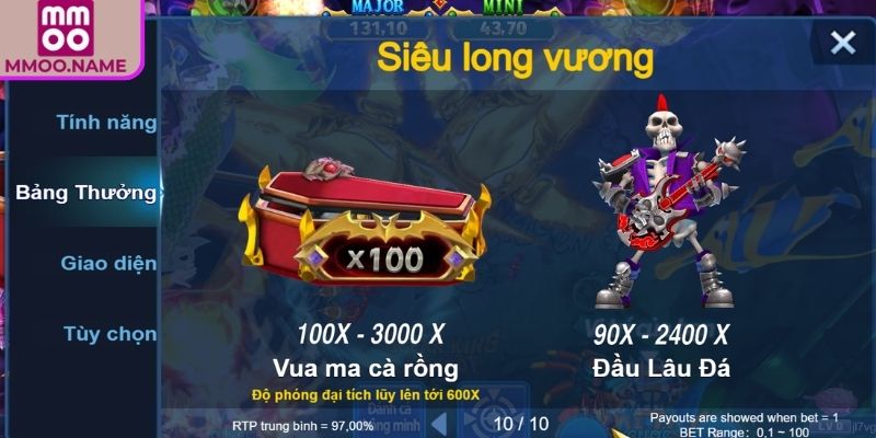 Luật chơi bắn cá Jackpot Vua Đại Dương MMOO
