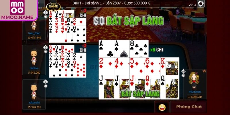 Mậu Binh MMOO - Mang Đến Trải Nghiệm Cá Cược Thú Vị 2 Luật chơi Mậu Binh MMOO